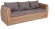 Лаунж зона КАЛЬЯРИ на 5 персон с двухместным диваном соломенная из искусственного ротанга