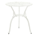 Обеденная группа TULIP (Тюльпан) на 2 персоны со столом D60 белого цвета из литого алюминия
