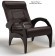 Кресло для отдыха RINGS (Рингс) экокожа коричневого и молочного цвета