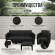 Комплект мебели АНАПА TERRACE MAX цвет венге из пластика под искусственный ротанг