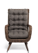 Кресло серии ТОЛЕДО коричневое из искусственного ротанга
